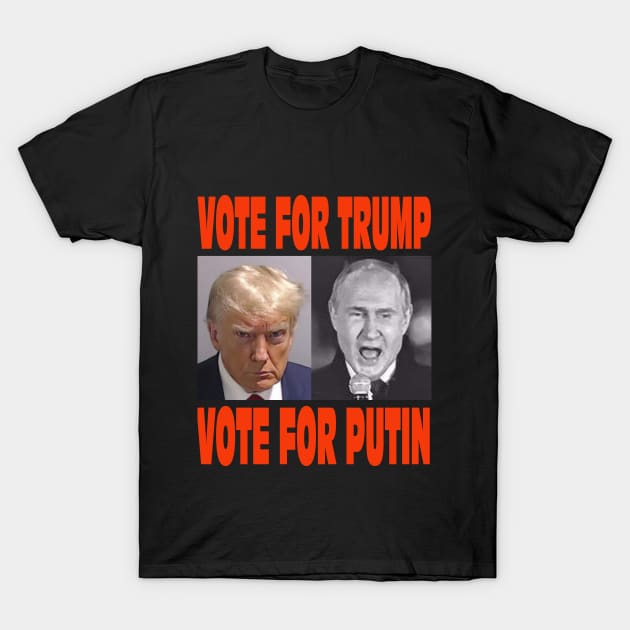 Trump and Putin side by side T-Shirt by JosephMillerOne